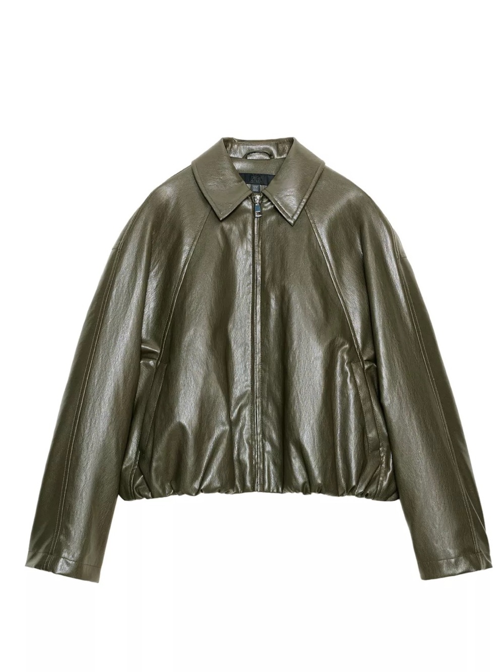 Zara faux leather jacket